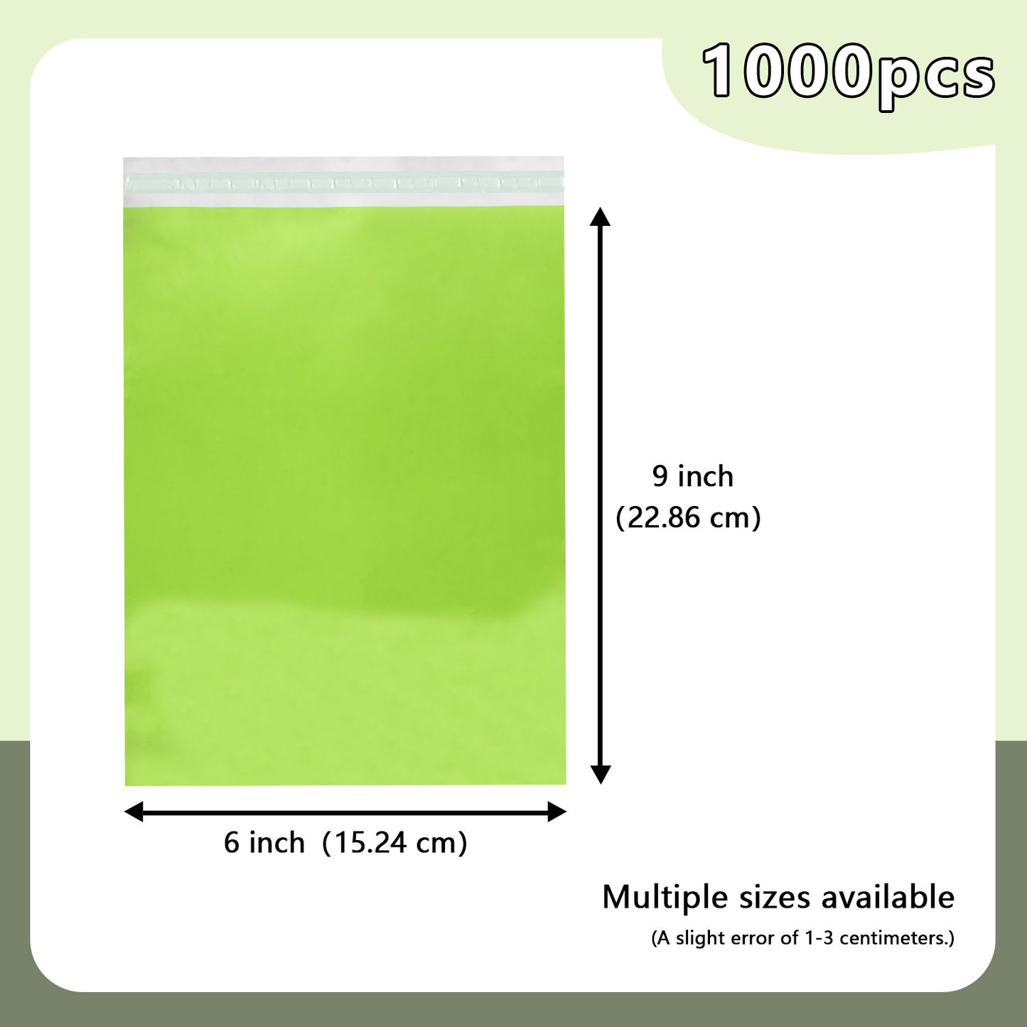 6 × 9 Colored Poly Mailer w/ Seal