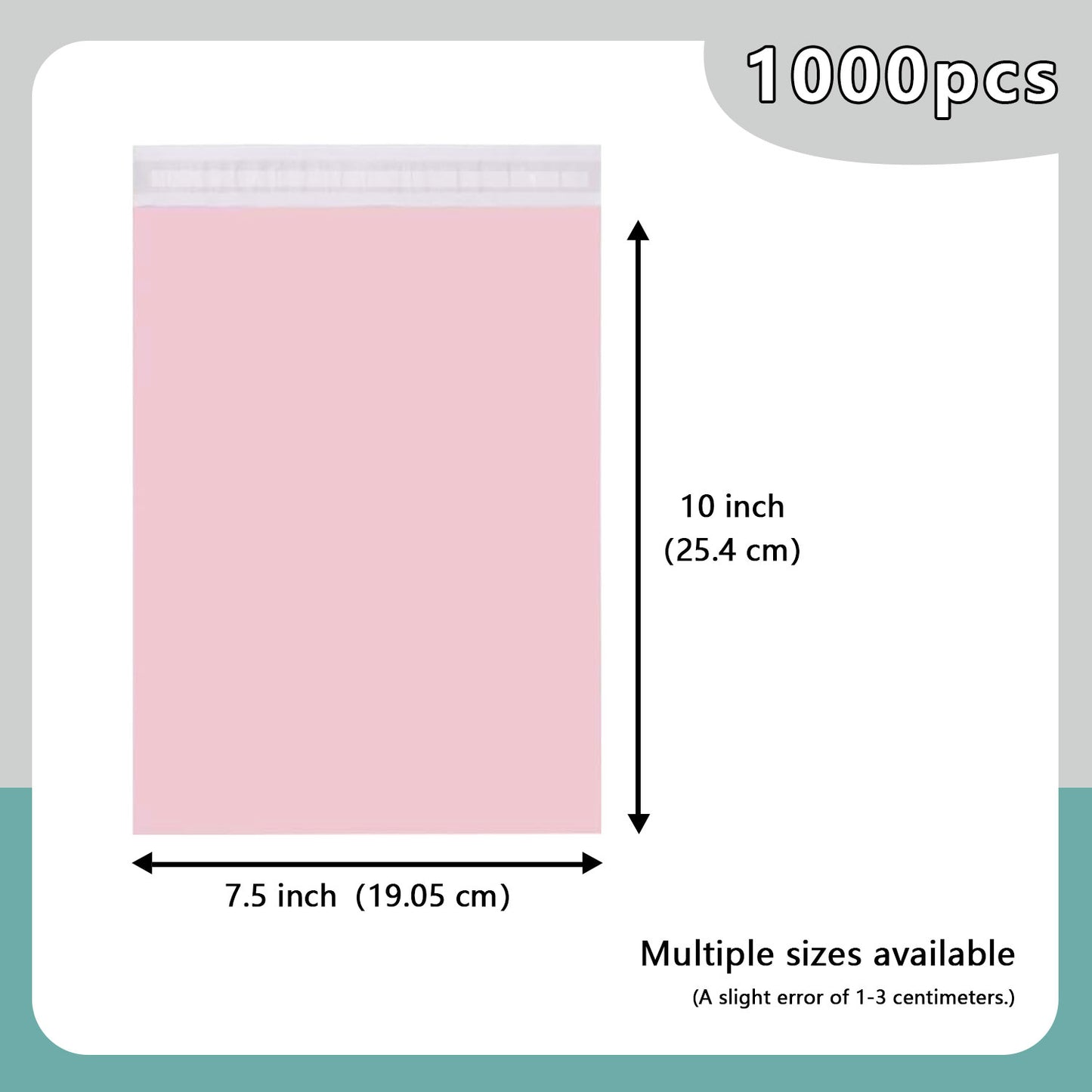 7.5 × 10 Colored Poly Mailer w/ Seal
