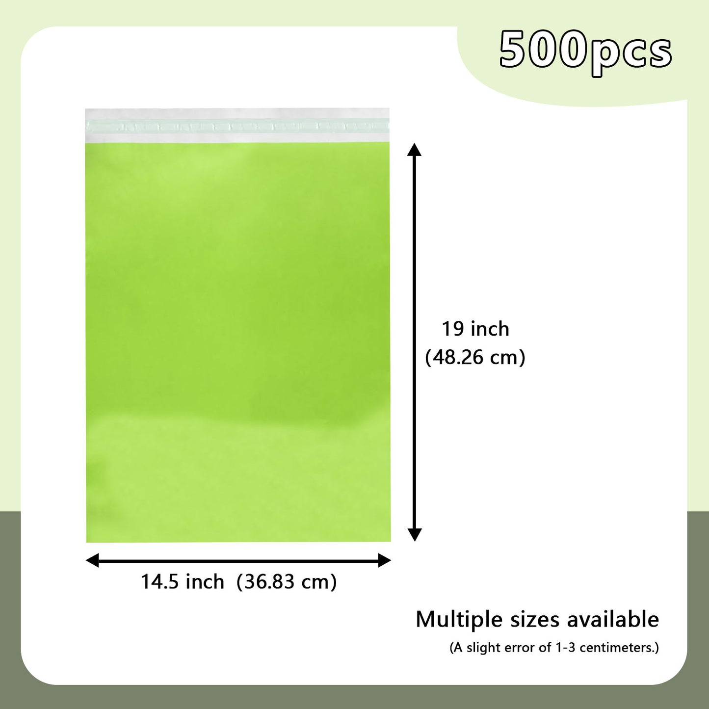14.5 × 19 Colored Poly Mailer w/ Seal