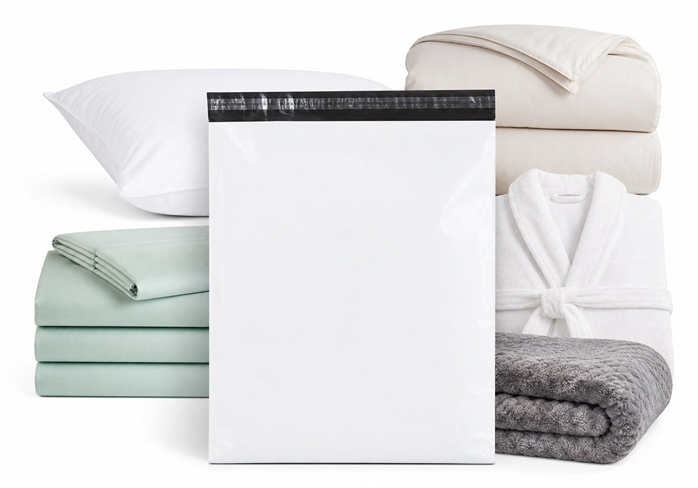 19 × 24 White Poly Mailer w/ Seal