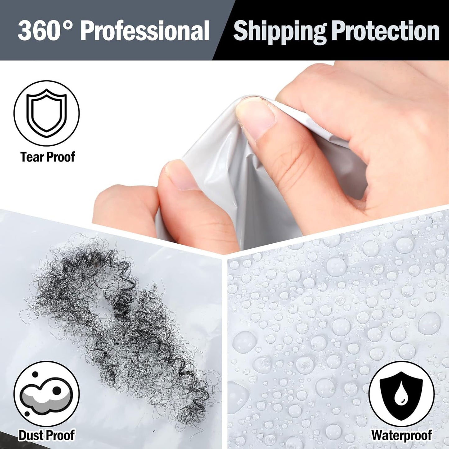12 × 15.5 White Poly Mailer w/ Seal