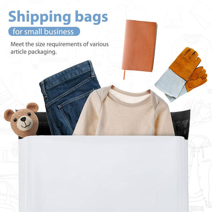 14.5 × 19 White Poly Mailer w/ Seal