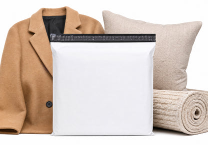 24 × 24 White Poly Mailer w/ Seal