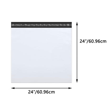 24 × 24 White Poly Mailer w/ Seal