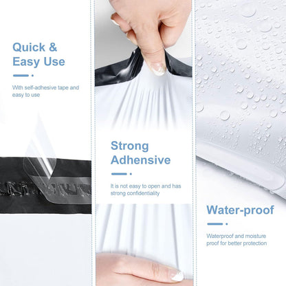 24 × 24 White Poly Mailer w/ Seal