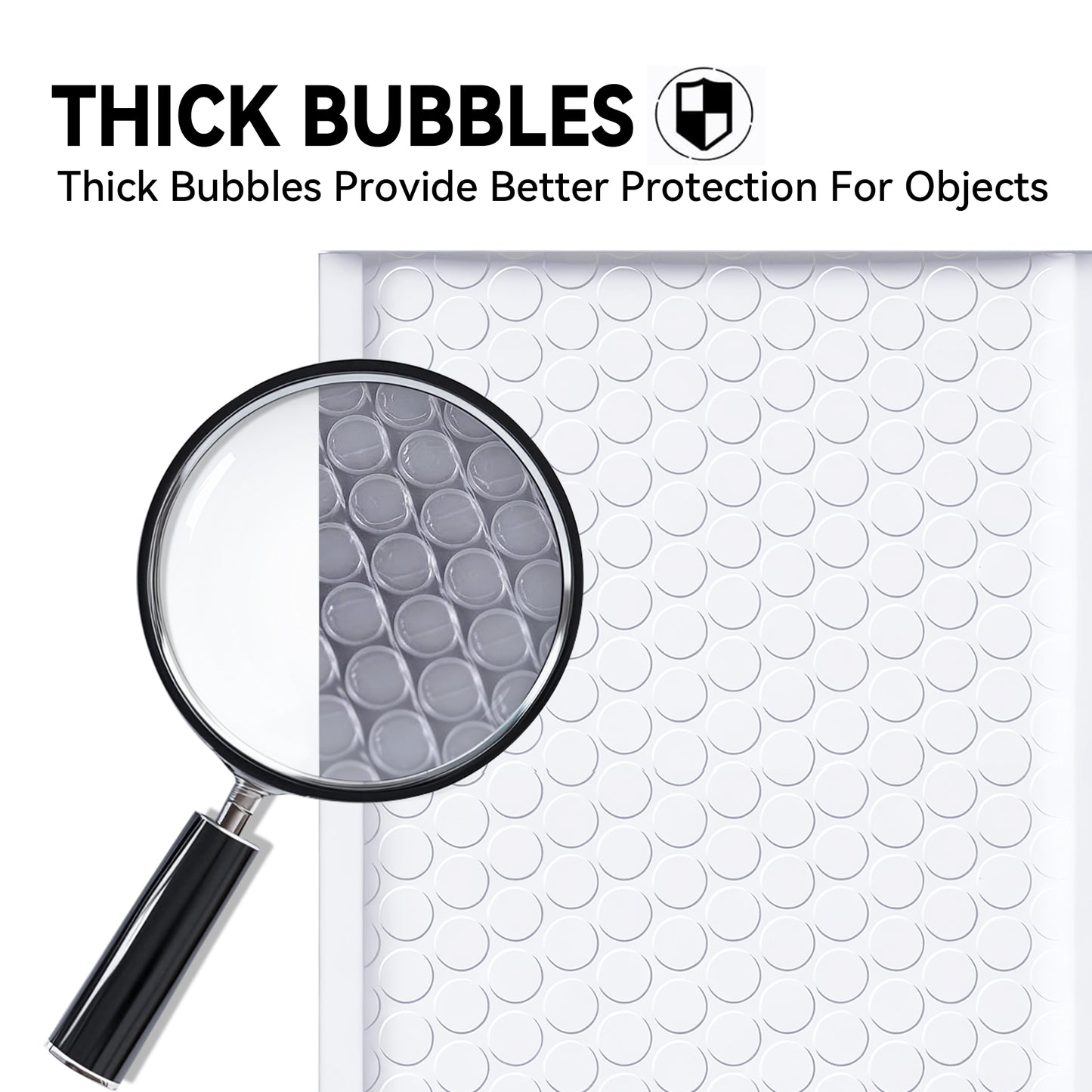 4 × 7 White Poly Bubble Mailer