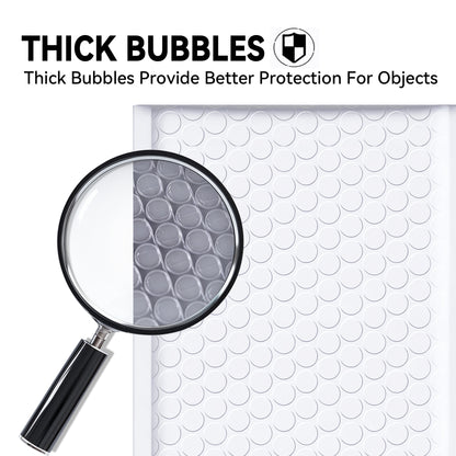 4 × 7 White Poly Bubble Mailer