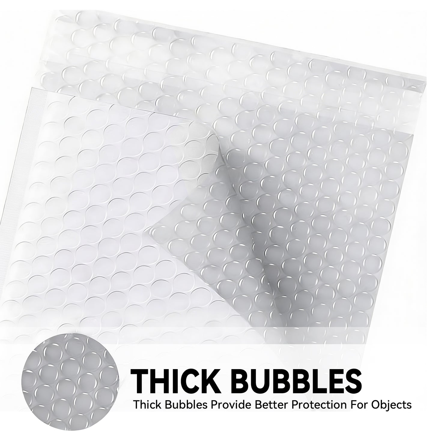 4 × 7 White Poly Bubble Mailer