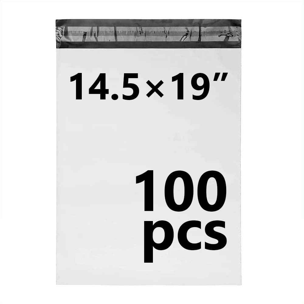 14.5 × 19 White Poly Mailer w/ Seal