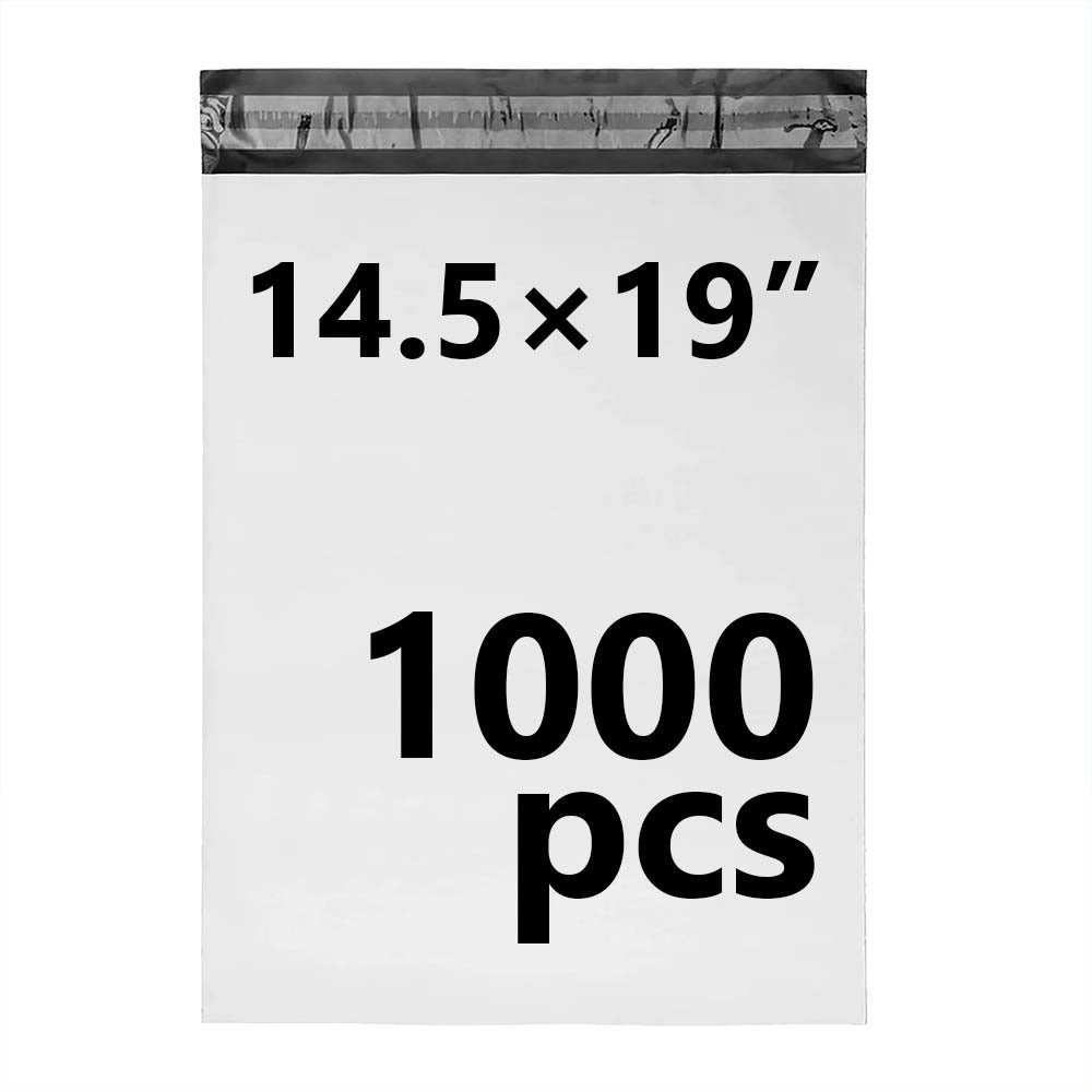 14.5 × 19 White Poly Mailer w/ Seal