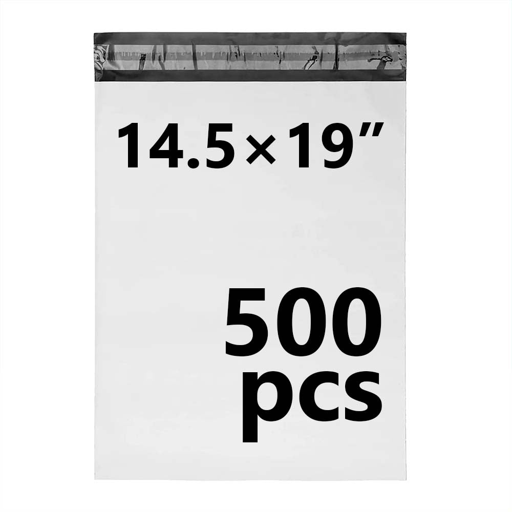 14.5 × 19 White Poly Mailer w/ Seal