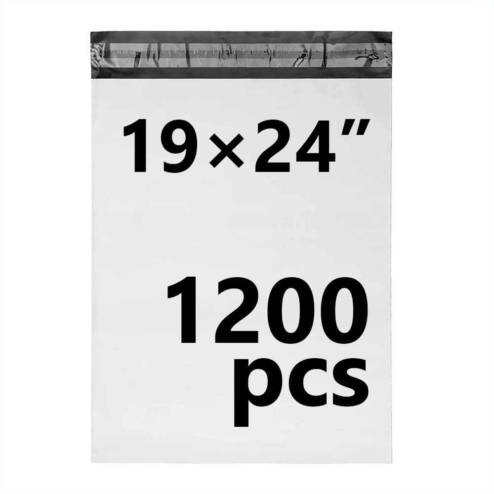 19 × 24 White Poly Mailer w/ Seal
