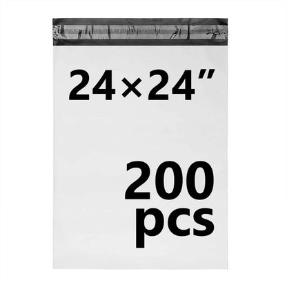 24 × 24 White Poly Mailer w/ Seal