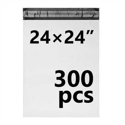 24 × 24 White Poly Mailer w/ Seal