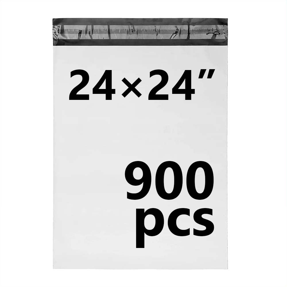 24 × 24 White Poly Mailer w/ Seal
