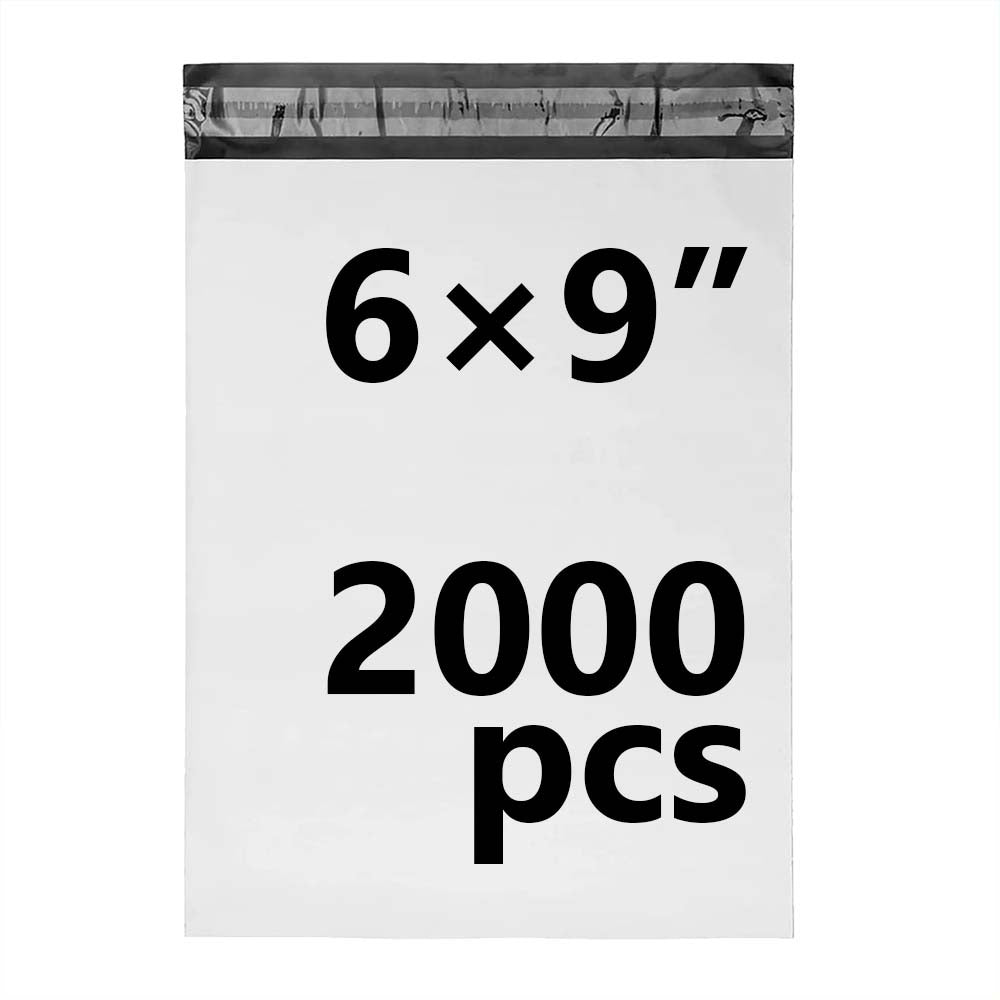 6 × 9 White Poly Mailer w/ Seal