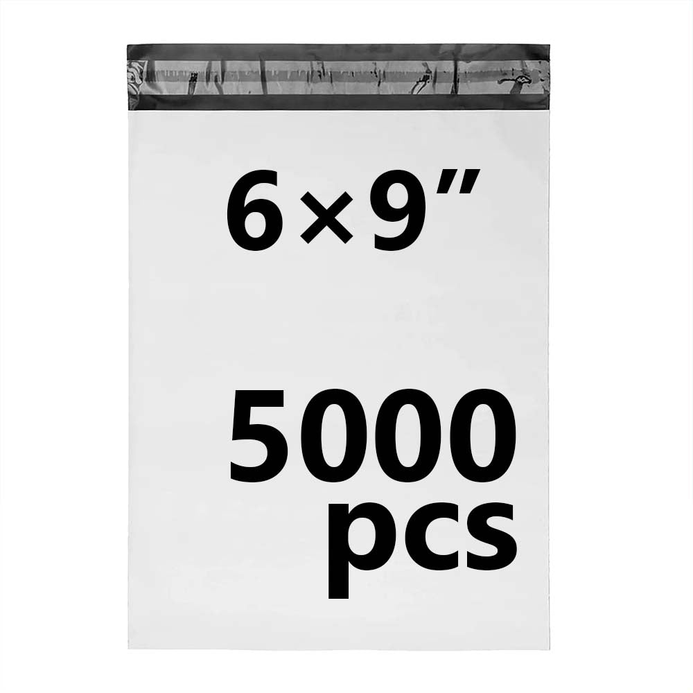6 × 9 White Poly Mailer w/ Seal