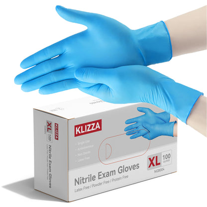 KLIZZA Blue Disposable Nitrile Gloves